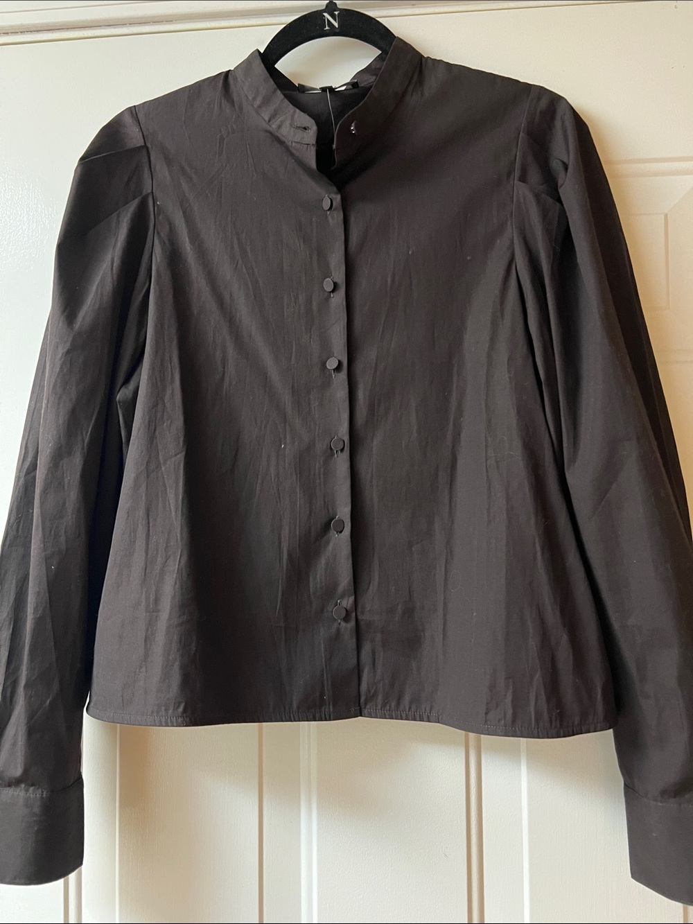 Madewell Brown Button-Front Womens Top